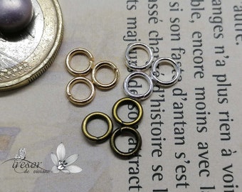 split jump rings 5 mm, 3 colors to choose from, silver/gold/bronze