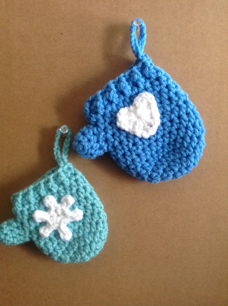 Little Mitten Ornament Duo