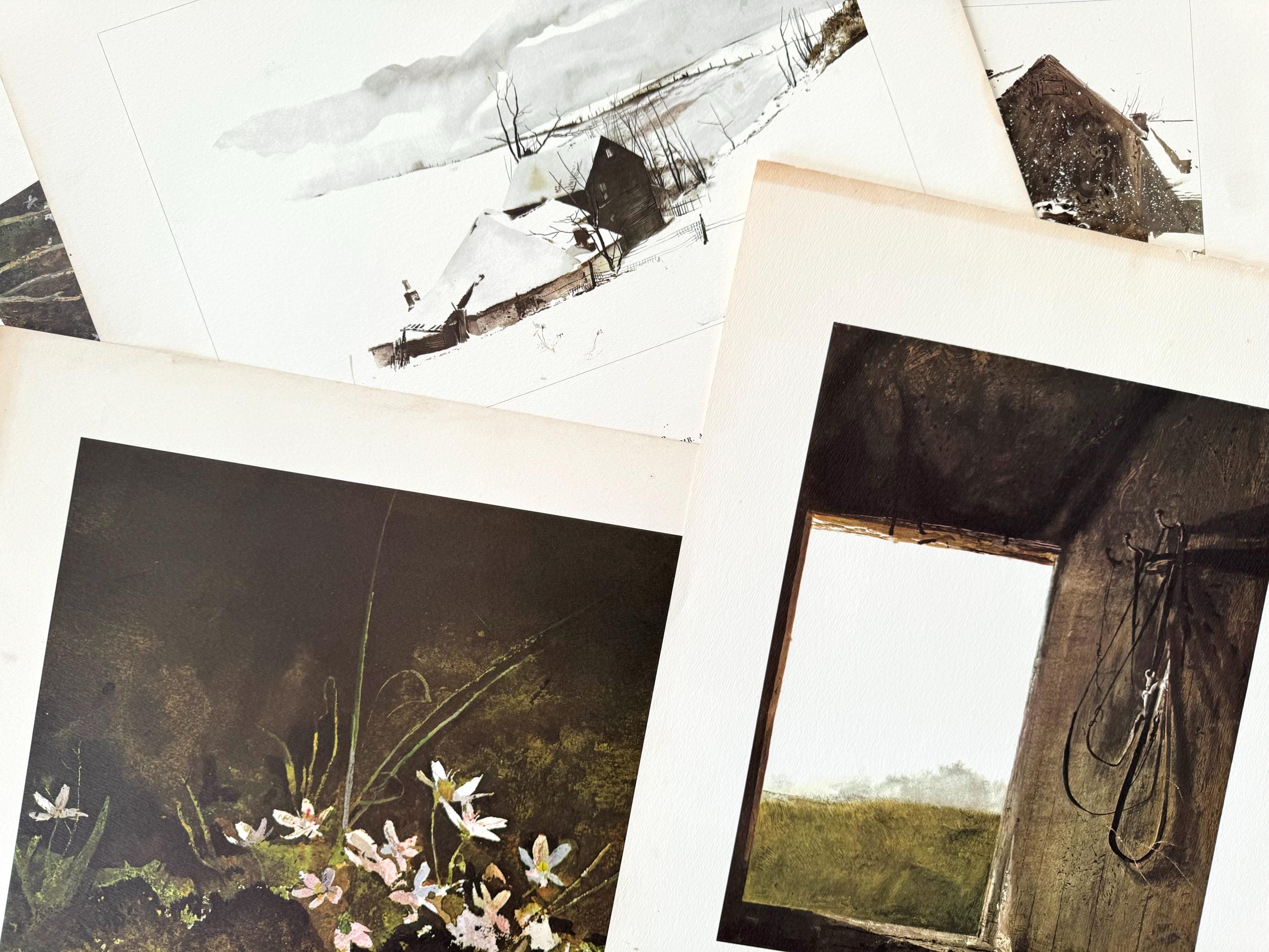 Vintage Andrew Wyeth Original 1960s Lithographs Andrew Wyeth Art