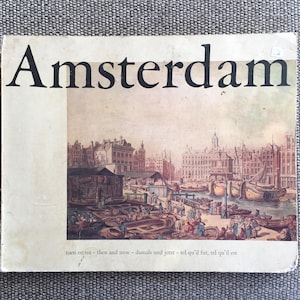 Amsterdam Coffee Table Book Amsterdam History Book Netherlands Book &quot;Then And Now&quot; Amsterdam Photographs