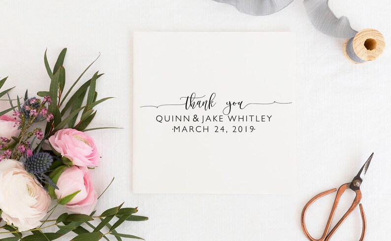 Favor Stamp Wedding Favor Custom Thank You Rubber Stamp Wedding Stamp DIY Envelope Stamp No.109 Thank You Stamp Wedding Favor Stamp