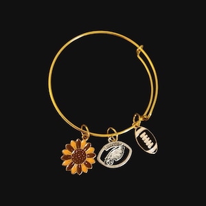 Philadelphia Eagles football charm bangle