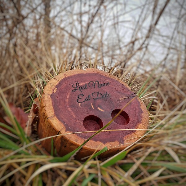Log Ring Holder Etsy