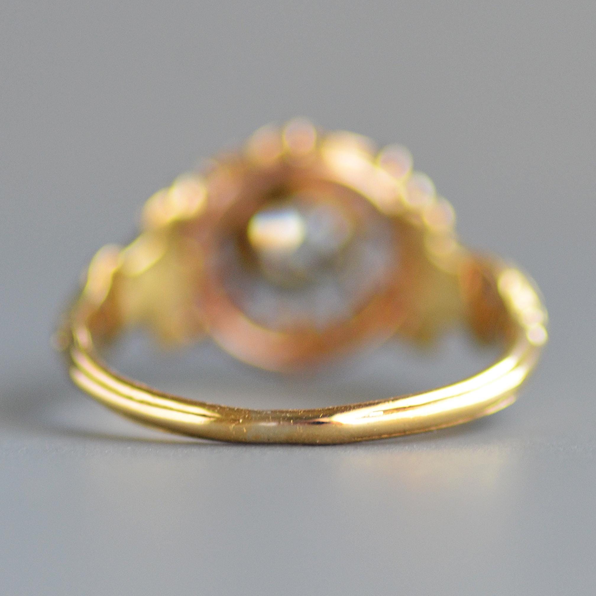 Antique Georgian Period Rose Cut Diamond Solitaire Ring in 18k Gold - Etsy