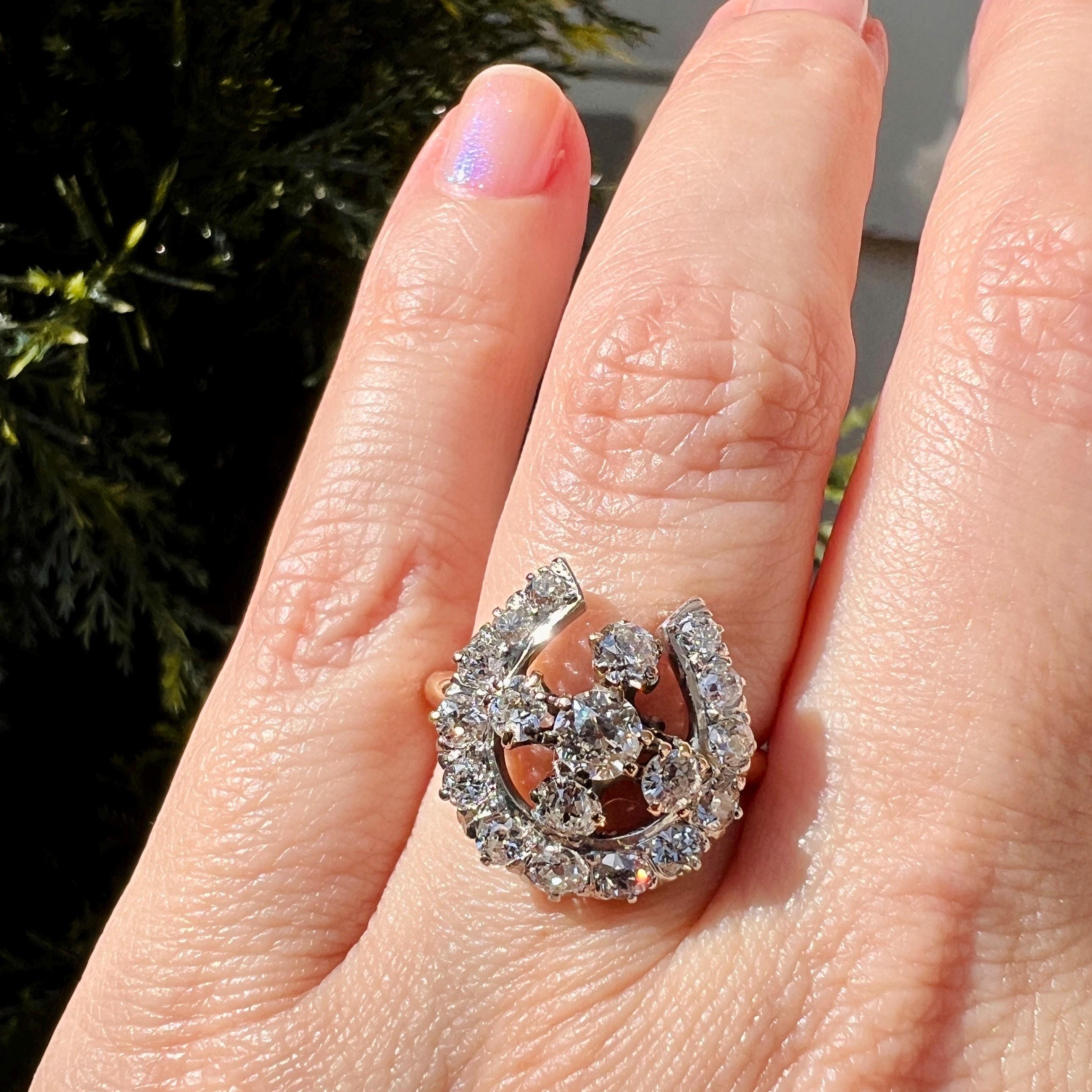 アンティークビクトリア朝時代の2.57カラットのオールドマインカット