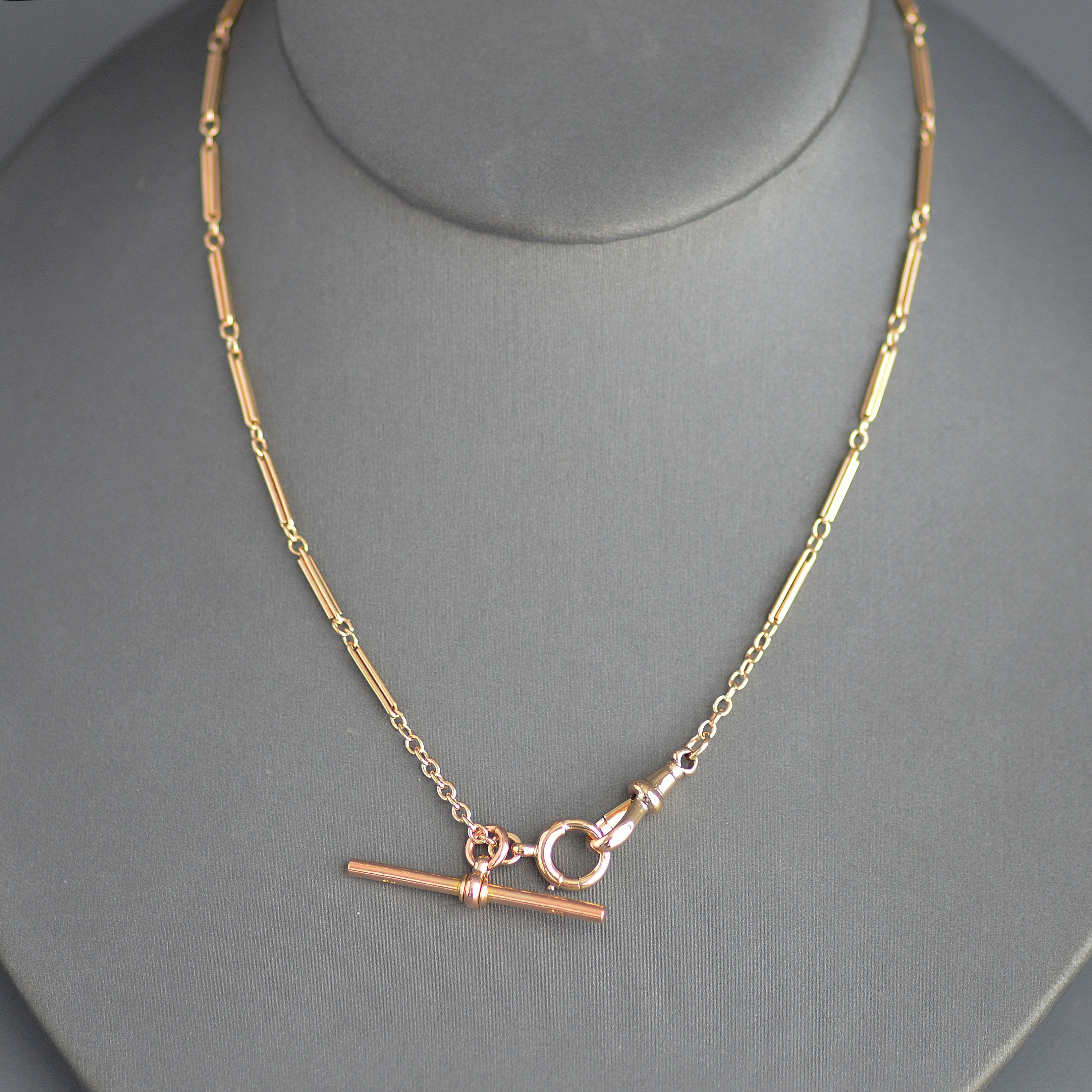 Fancy Trombone Link Watch Chain 