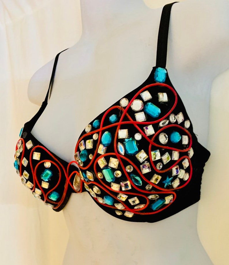 34D pink LED bra