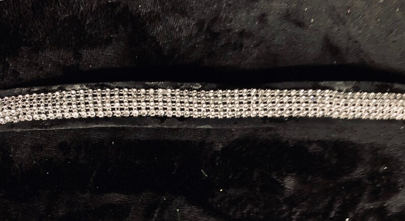 Yellow Rhinestone Choker