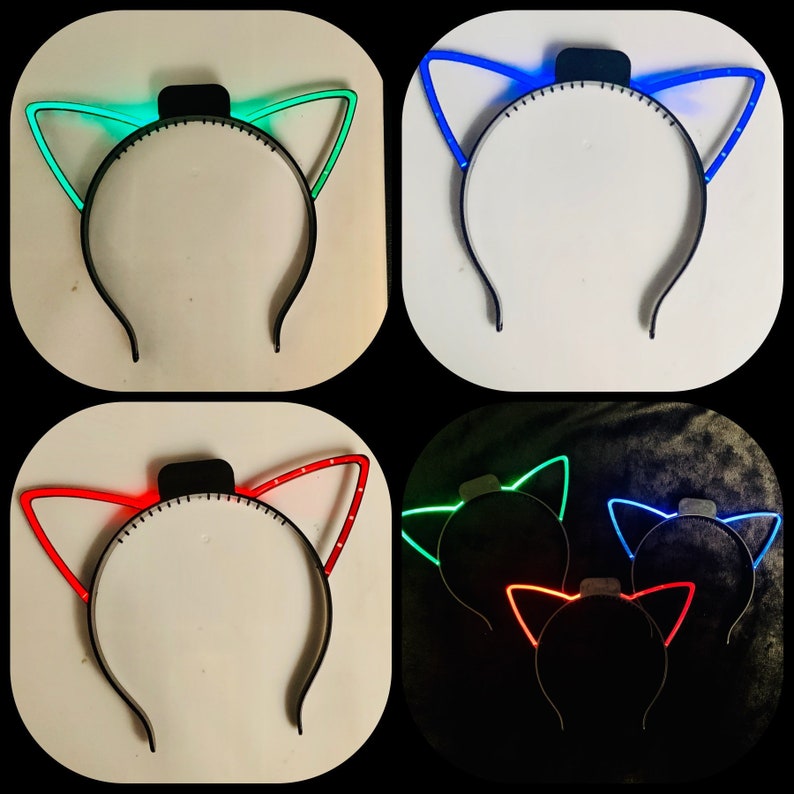Light up Cat ears Etsy