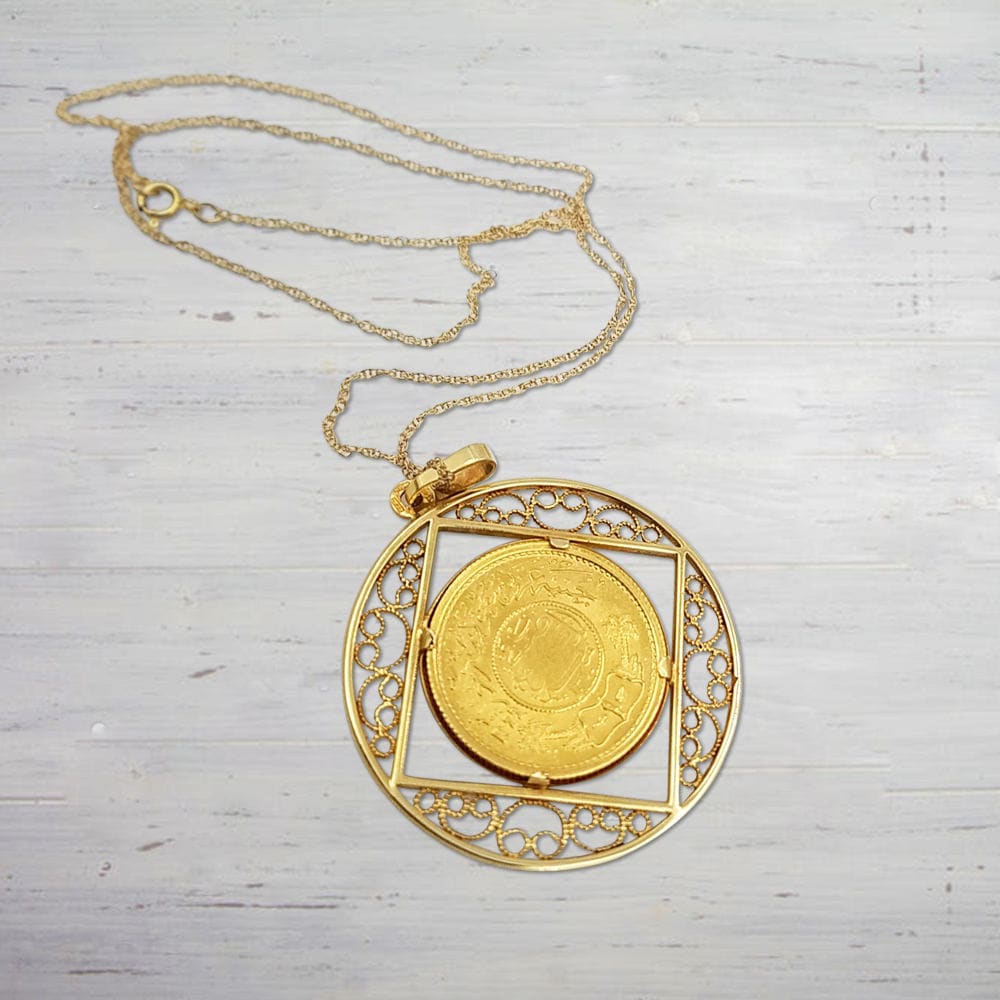 Italian 18kt Gold Over Sterling Ancient Arabic-Inspired Replica Coin  Necklace | Ross-Simons | Coin necklace, Arabic necklace, 18kt gold