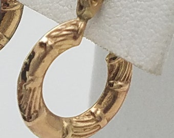 14k Hollow Gold Earrings, 14k Earrings, Gift For Her, Free Shipping!