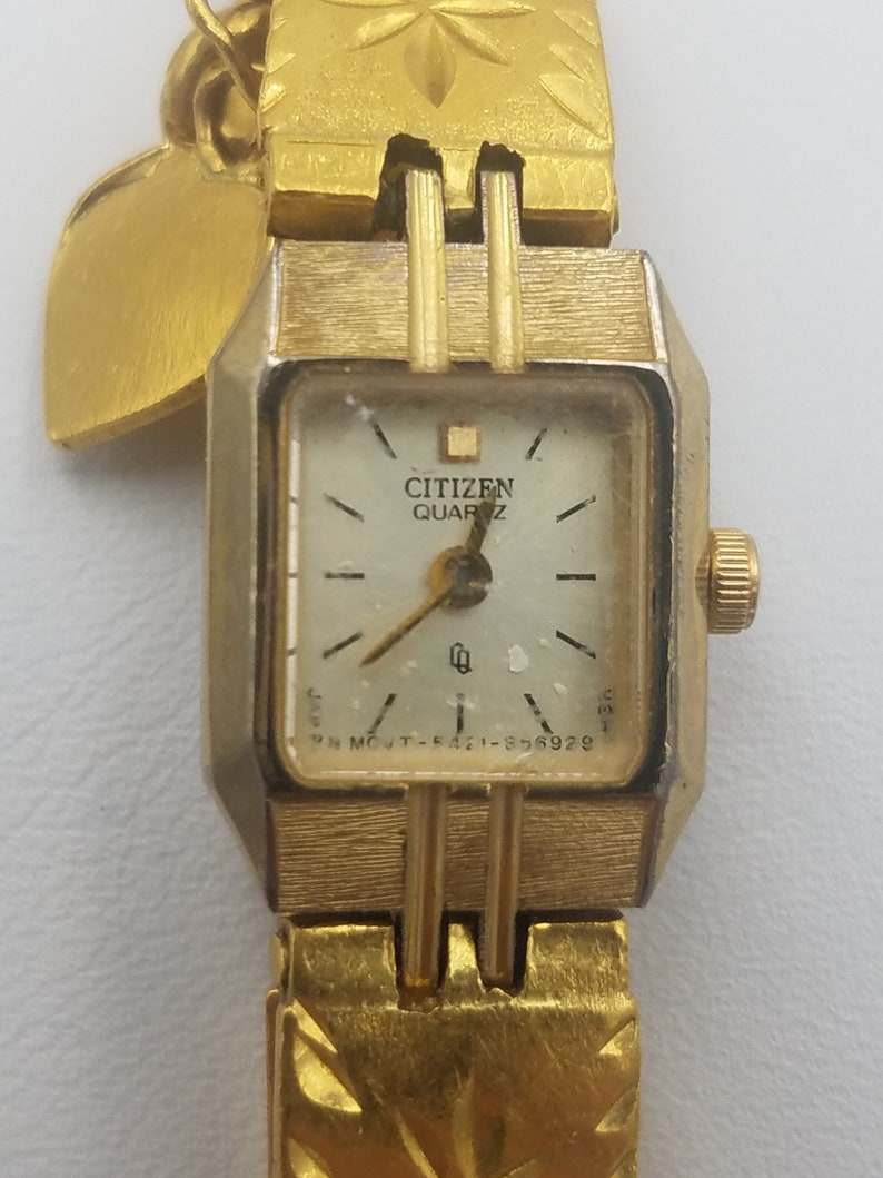 24k Vintage Gold Citizen Watch, Solid Yellow Gold Citizen Watch, Gift for Her, Perfect Gift Free Shipping image 4