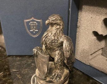 Silver Eagle Statue, Sterling Collectible Statue of Sterling Silver, Rare Silver Eagle Statue, 20 oz Silver Statue