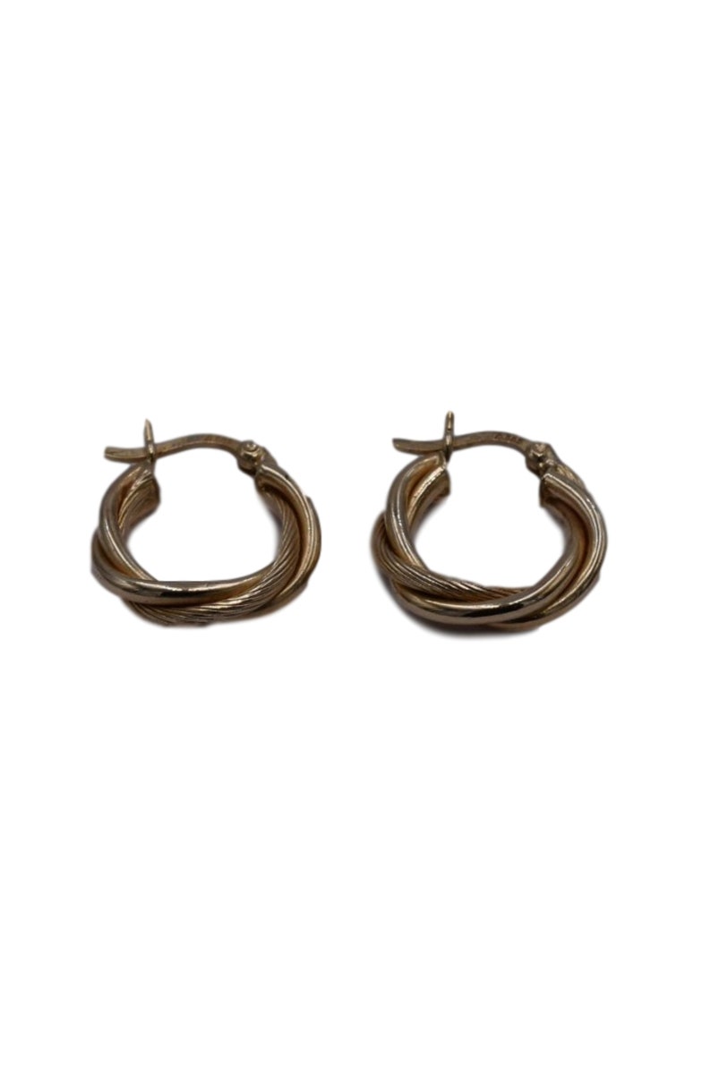 14k Hoop Earrings, 14k Hollow Gold Hoop Earrings, Light Weight Gold Earrings, Women's Gift image 7