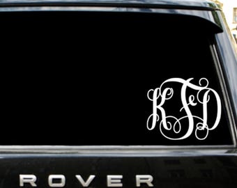 Vinyl monogram decal sticker