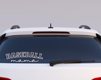 Baseball Mama Vinyl Decal | Sports Mom Sticker for Car, Tumbler, Laptop | Custom Colors | Waterproof | Gift for Baseball Moms