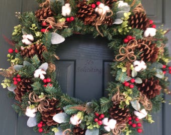 holiday wreath christmas wreath
