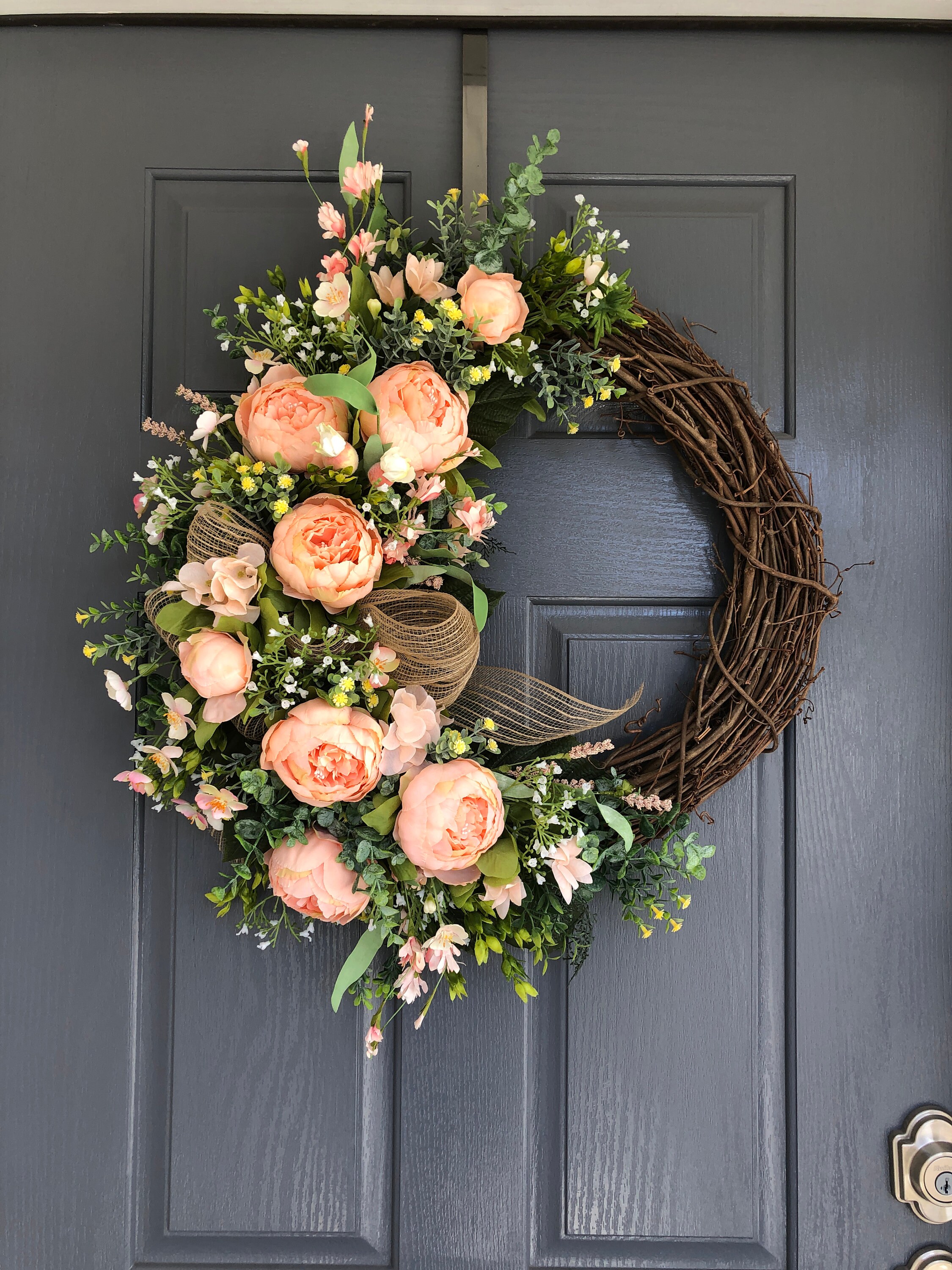 Spring Wreath Summer Wreaths for Front Door Gifts for Her - Etsy