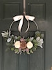 Christmas wreath, wreath for christmas, christmas decor, hoop wreath, modern wreath, door wreath, front door wreath, natural wreath, 