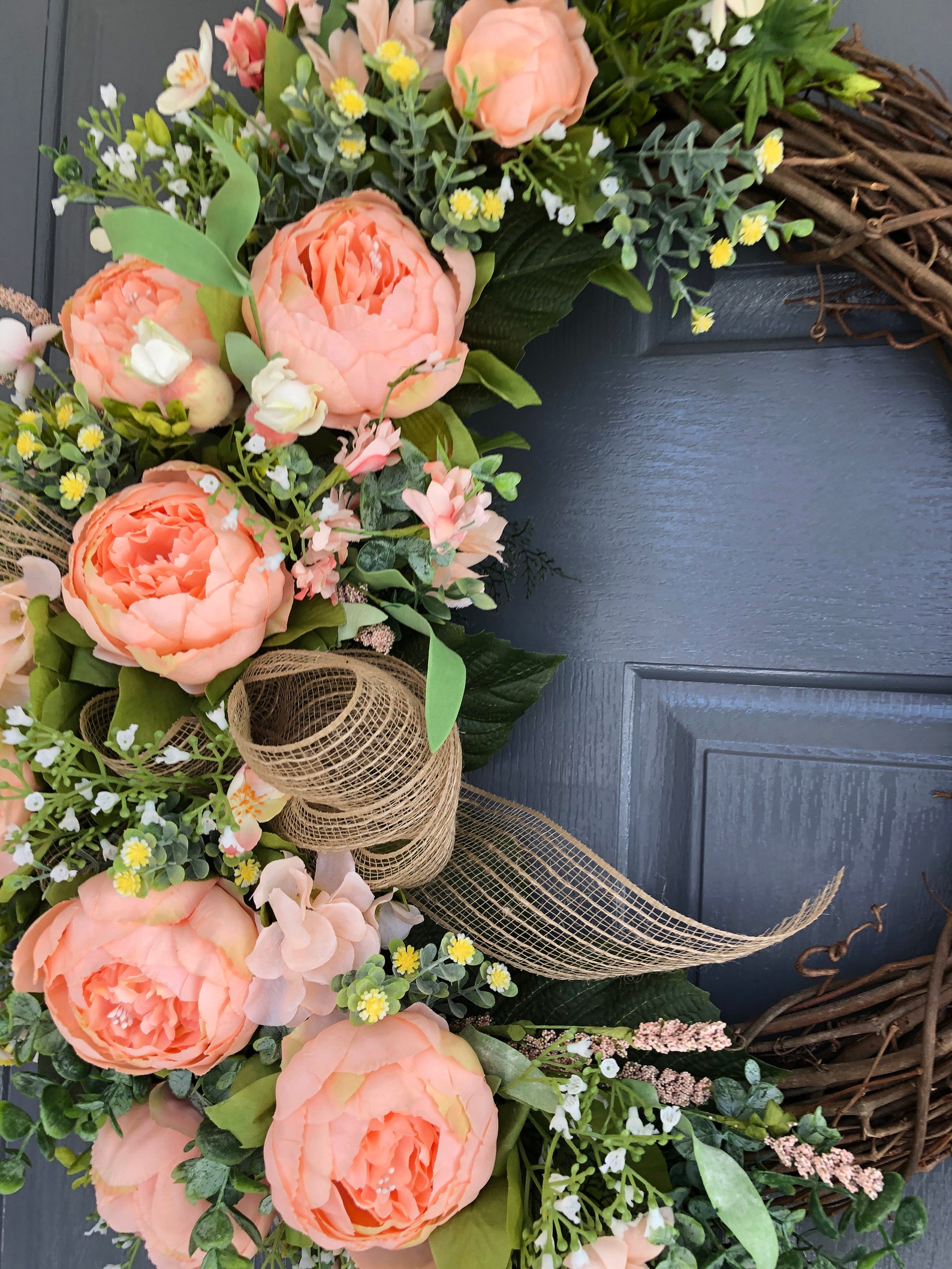 Spring Wreath Summer Wreaths for Front Door Gifts for Her - Etsy