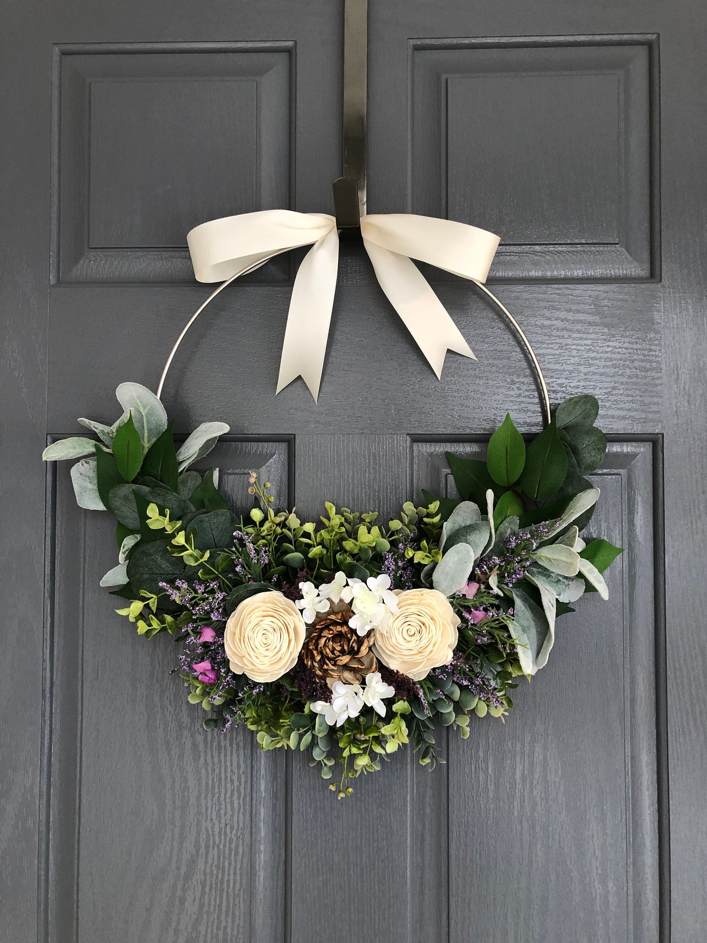 Spring Wreath, Spring Wreaths for Front Door, Summer Wreath 