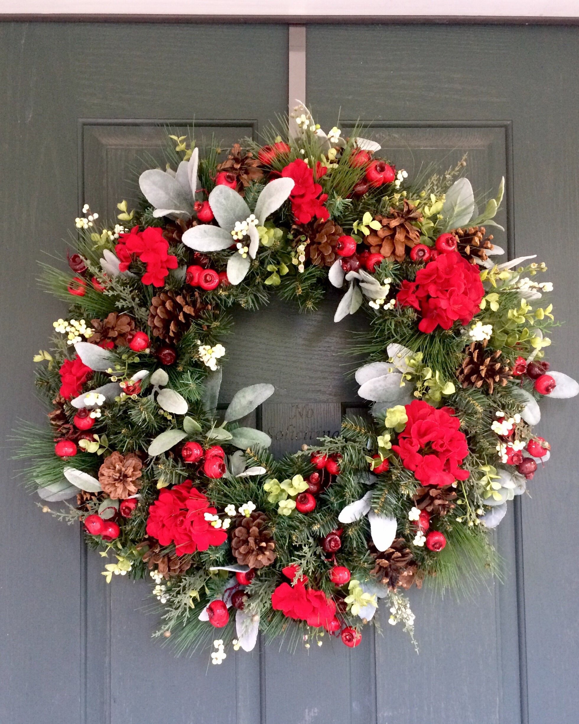 Christmas Wreath Christmas wreath for front door Wreath | Etsy