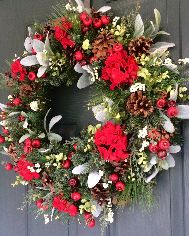 Christmas Wreath Christmas wreath for front door Wreath | Etsy