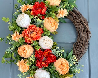 Spring wreath, Summer wreath, Mother’s Day wreath, Gifts for her