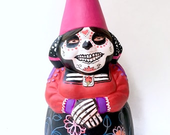 Dia De Los Muertos Lady Gnome