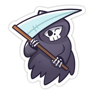 A Little Grim Vinyl Sticker (3")