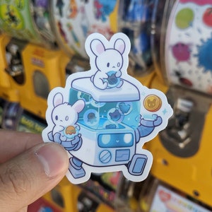 Gachapon Bot Vinyl Sticker (7,5 cm)