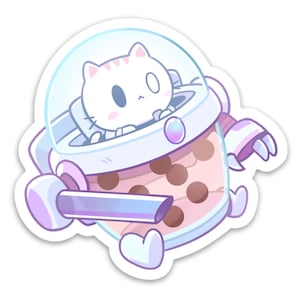 Tapiocat Bot Vinyl Sticker (3")