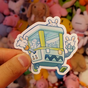 Adesivo de vinil Claw Machine Bot (3")