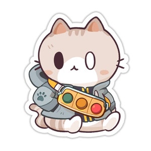 Sticker vinyle streetwear chat (2,8 pouces)
