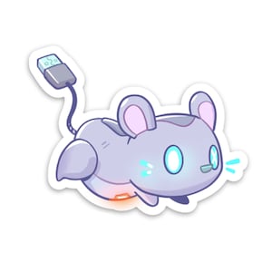Adesivo in vinile per mouse da gioco (3" x 1,8")