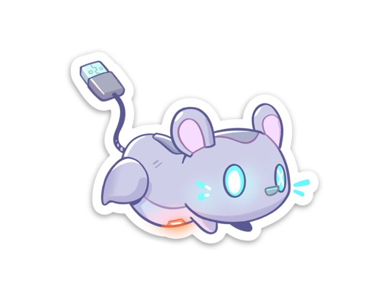 Gaming Mouse Vinyl Sticker (3" x 1.8") image 1