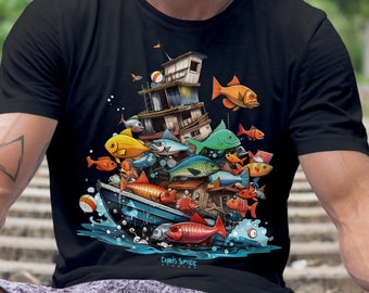 Big Shrimpin' Fishing T-shirt, Fishing Tee, Boating T-shirt, Boat Shirt, Sailing T-shirt, ocean T-shirt, fish T-shirt, gone fishin Shirt
