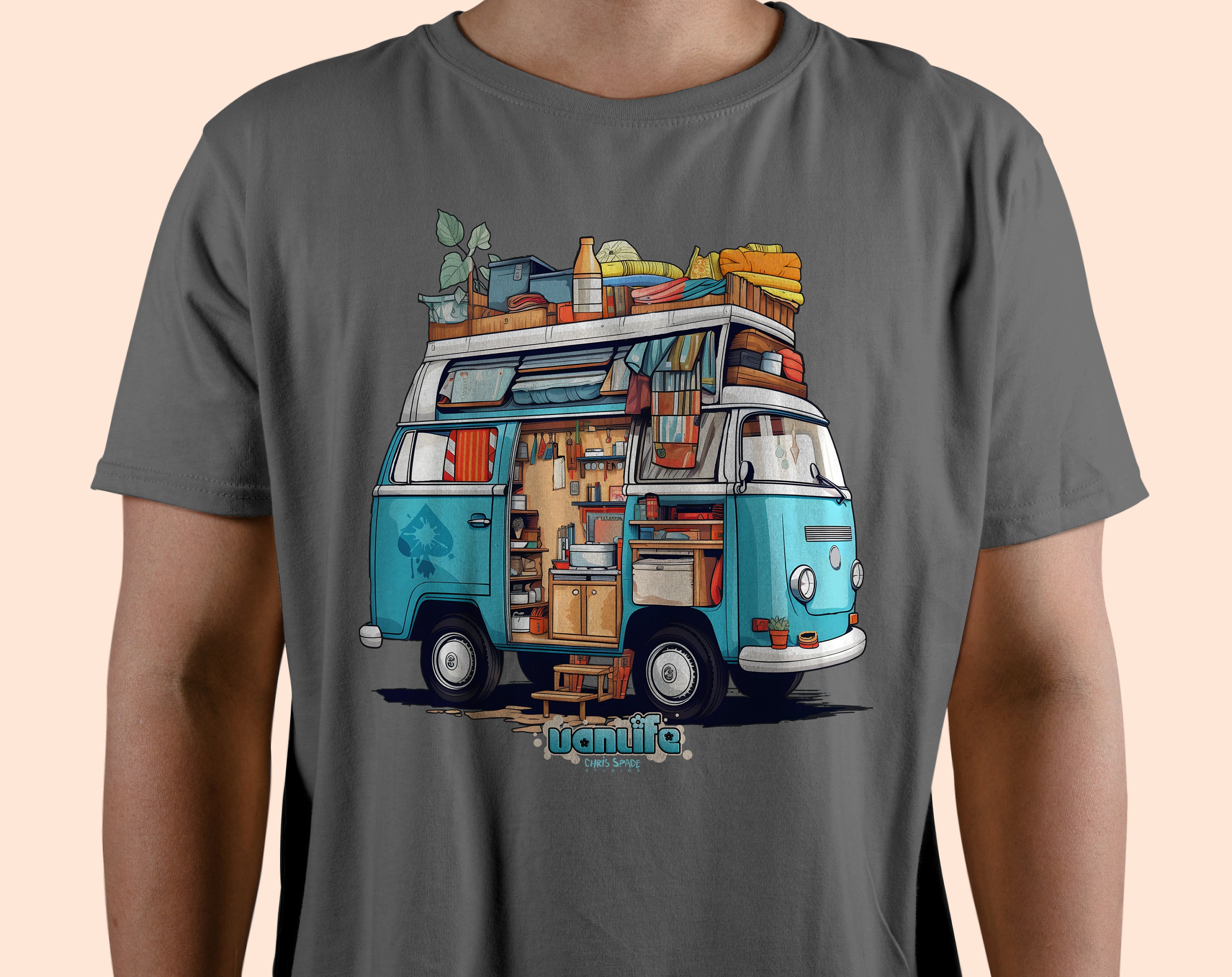Vw Transporter Camiseta Furgoneta Volkswagen Camiseta Trasera
