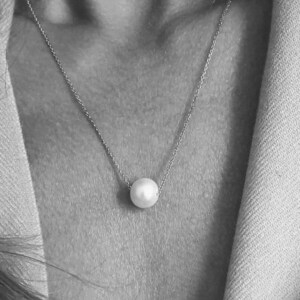 Sweet Pearls Sterling Silver Necklace, Gift for her, Mother Day Gift, Best friend Gift , Birthday Gift