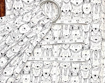 Midwife Measuring Mat and weigh sling set " Forest Friends"
