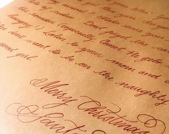 custom santa letter etsy