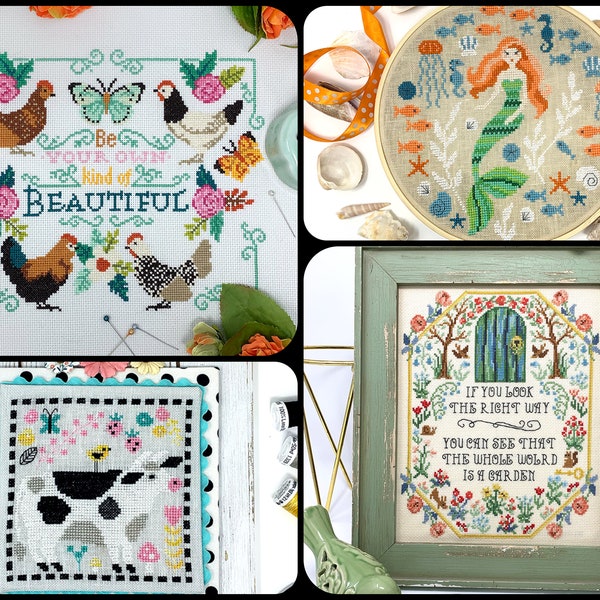 2021 NEW RELEASES | Tiny Modernist | Mermaid Garden | Be Your Own Beautiful | Secret Garden | Strawberry Cow | Needlework Expo 2021