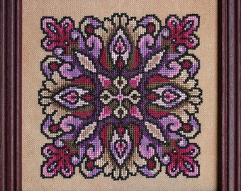 Ruffles | Ink Circles | Mandala Maze Multi-Color Multiple Colorway | Abstract Cross Stitch Pattern | Roll Your Own Adventure Sampler