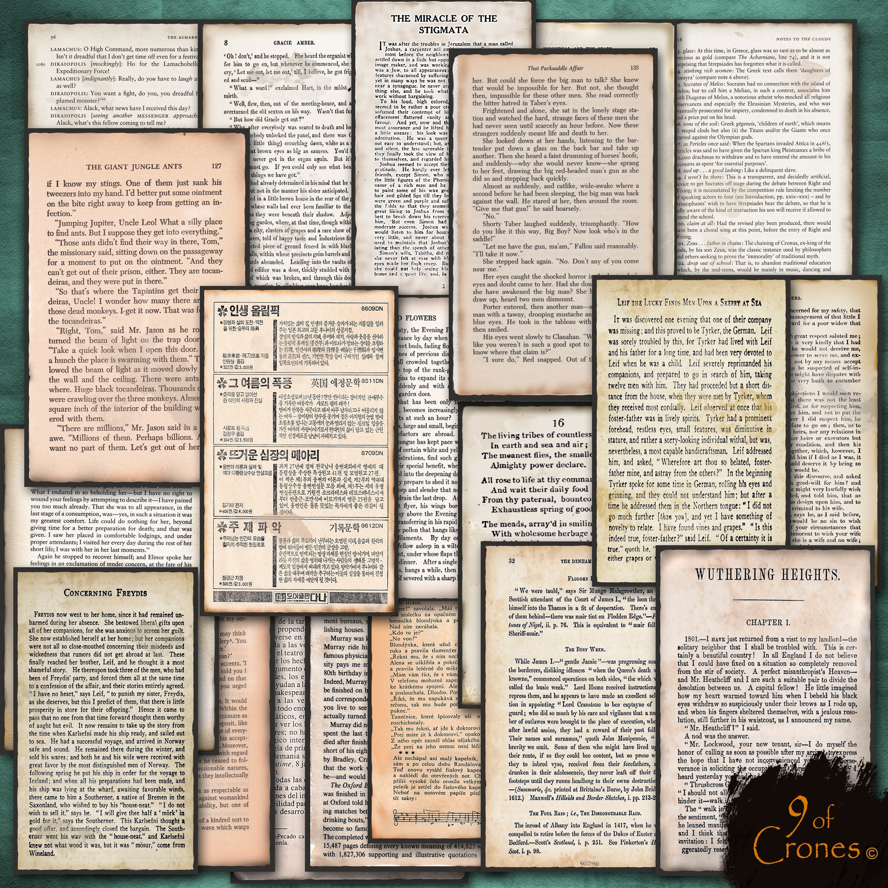Printable Vintage Book Pages for Journals Scrapbooking - Etsy