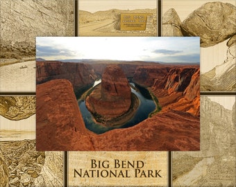 Big Bend National Park Laser Engraved Wood Picture Frame