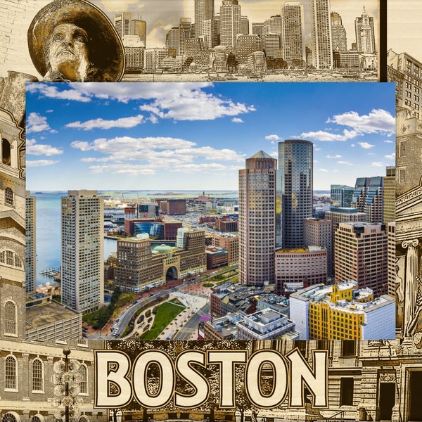 Boston Picture Frame Etsy