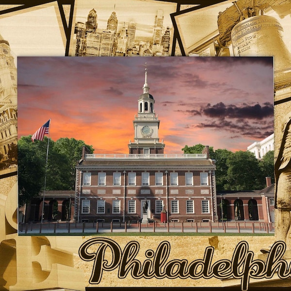 Philadelphia Picture Frame Etsy