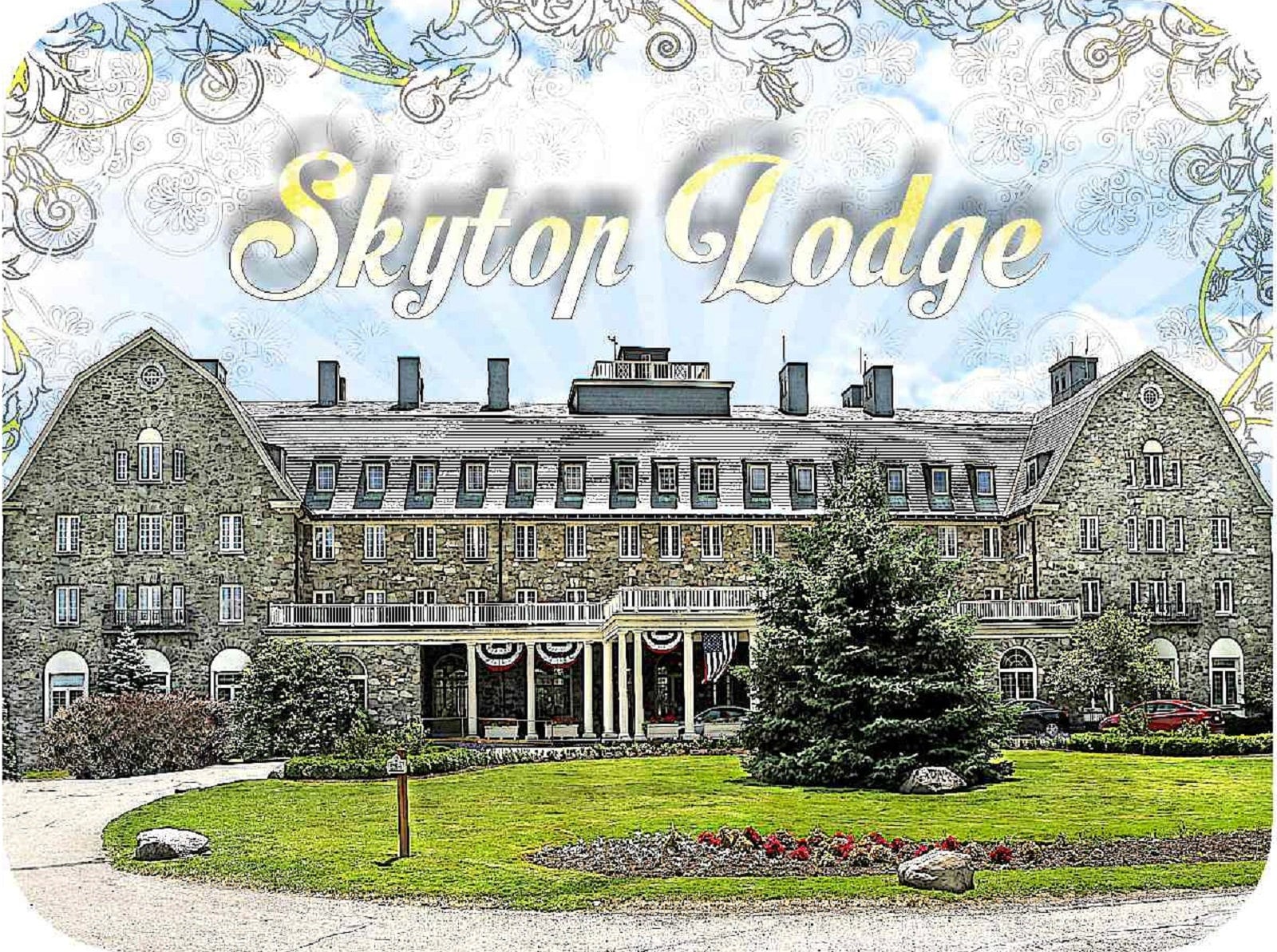 Old Skytop Lodge Pennsylvania Photo Fridge Magnet