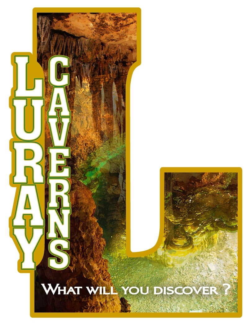 Buy Luray Caverns Capital L Collage Design Fridge Magnet Online in