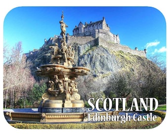Fridge Magnet PIPER & EDINBURGH CASTLE Great Gift or Souvenir Fridge Magnet PIPER & EDINBURGH CASTLE Great Gift or Souvenir